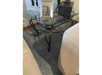 Glass Top Side Table