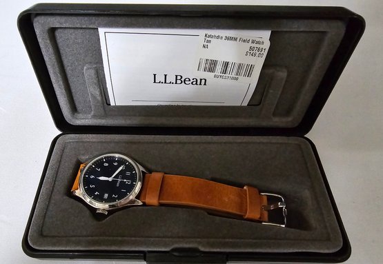 L.L Bean Watch W/Leather Band