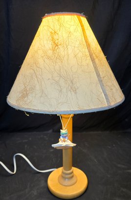 Wooden Lamp W/mouse Hanging