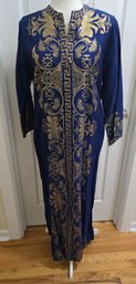 Middle Eastern Golden Embroidered Gown