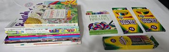 Adult Coloring Books & Markers