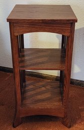 Mission Style Wood Plant Stand Side Table