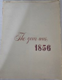 The Year Was 1856 By Rand McNally
