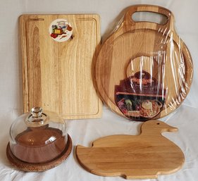 Wooden Cutting Boards & Cheese Plate