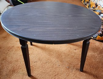 Dark Wood Veneer Round Table (local Pick-up Only)