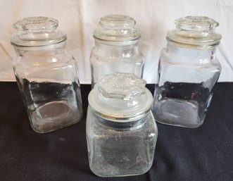 Vintage Glass Kitchen Canisters
