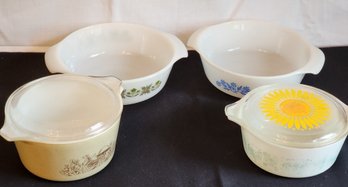 Vtg Fire King And Pyrex Dishes