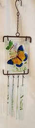 Glass Butterfly Wind Chime