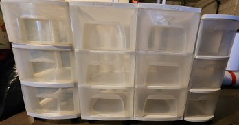Plastic Storage Drawer Containers On Wheels