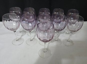 Set Of 11 Glass Balloon Glasses