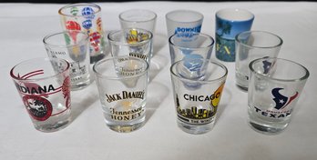 Grouping Of Shot Glasses.  J