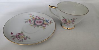 Lefton To Mother Cup & Saucer.    J