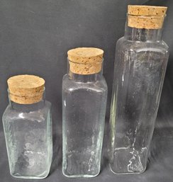 Vintage Testured Hammered Clear Glass