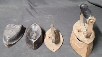 4 Vintage Cast Iron, Iron