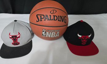 Basketball W/Chicago Bulls Hats