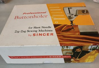 1967 Professional Buttonholer By Singer