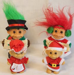 VTG Christmas Troll Dolls