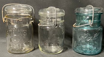 Vintage E-Z Seal Mason Jars
