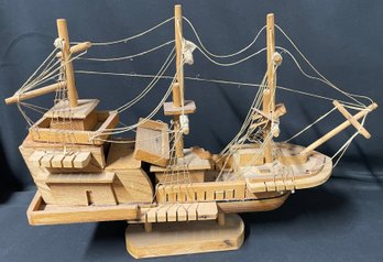 Wood Model Sailing Ship