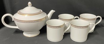 Wedgwood Embassy Collection Coffee Pot And Cups Set