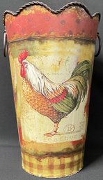 Rooster Tin Bucket