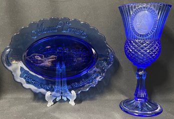 Vintage Cobalt Blue Avon Collection