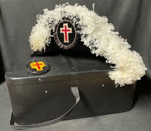 Knights Templar Chapeau Hat With Case