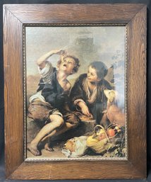 Bartolome Murillos Pastry Eaters Framed Picture