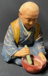Vintage Japanese Hakata Urasaki Washable Doll Clay Grinding Grain