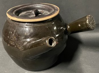 Vintage Kyusu Side Handle Chinese Tea Pot Stoneware