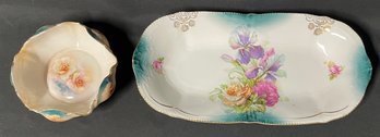Vintage Ceramic Platter And Bowl Set