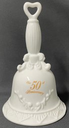 Large 50th Anniversary Ceramic Bell