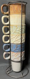 Ceramic MercAsia Stacking Mugs