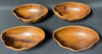 Set Of 4 Wood Bowls