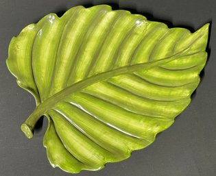 Large Ceramic Leaf Platter