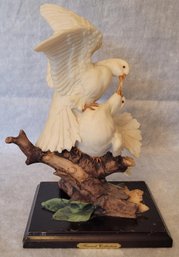 Vintage Fineart Collection Pigeons Figurine