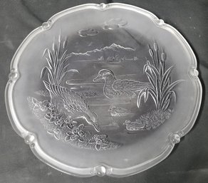 Glass Duck Platter/serving Tray