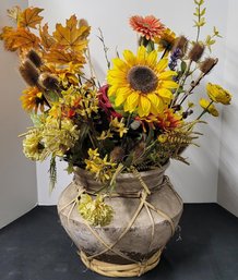 Pot With Flower Arrangement