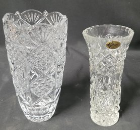 2 Beautiful Glass Vases