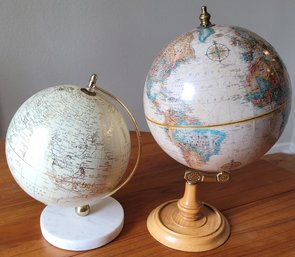 2 World Globes
