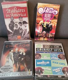 2 DVD's 2 VHS Movies