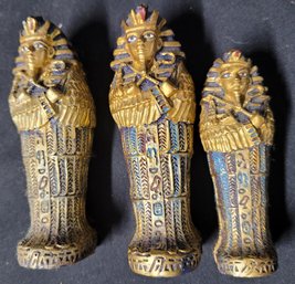 Unique Egyptian King Tut Coffin Boxes W/ Mummies