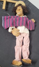 Hand Carved From Wood Marionette