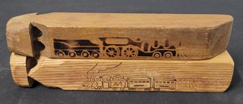 2 Wooden Train Whistles