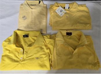 Grouping Of Yellow Collared Shirts