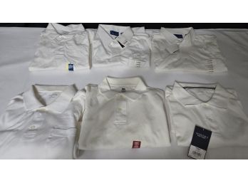 Grouping Of White Collared Shirts