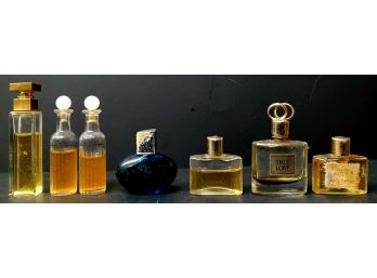 Variety Of Mini Vintage Perfume Bottles