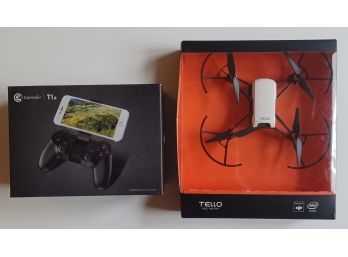 Tello Drone & Game Sir T1D Remote