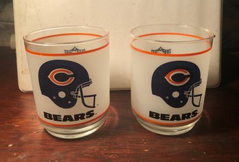 Chicago Bears Mobil Drinking Glasses Pair