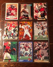 Joe Montana And Jerry Rice 9 Football Cards